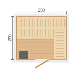 wekaholzbau Kaapi 4 inkl. 9 kW Ofen + int. Steuerung