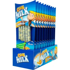 SPECIALS Cool Milk Trinkhalm mit Granulat und Cookies 5er 30g 10er Pack