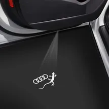 Audi Einstiegs-LED Audi Ringe mit Gecko