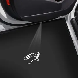 Audi Einstiegs-LED Audi Ringe mit Gecko