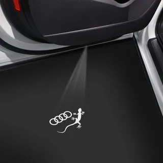 Audi Einstiegs-LED Audi Ringe mit Gecko