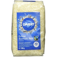 Davert Bio Basmati Reis, Weiß, 500g Reiskörner vegane Ernährung Rice
