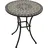 DEGAMO Bistrotisch SIENA Ø 60 x 70 cm Mosaik grau/Weiß/Schwarz