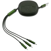 COFI 66 W 3-in-1-Schnellladegerät mit ausziehbarem Kabel vollem Anschluss