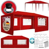 CASARIA Partyzelt Rimini 3 x 6 m rot