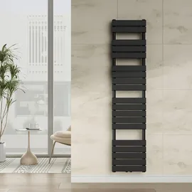neu.haus Handtuchheizkörper Voss 1800 x 400 mm 801 W schwarz Mittelventil
