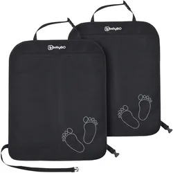 Auto-Rückenlehnenschutz BABYGO, Baby, schwarz, Oxford-Gewebe, Autositzschutz, 2er-Set