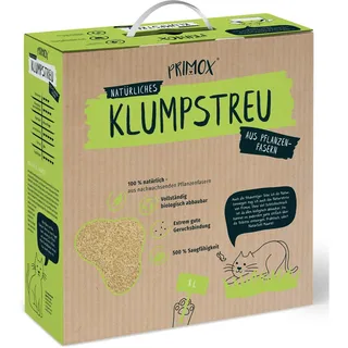 Primox Natürliche Katzenstreu Pflanzenfasern 8 l