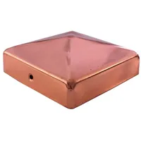 Baumarktplus Pfostenkappe Kupfer - verzinkt - Pyramide - Kugel div... 101 mm Kupfer Pyramide
