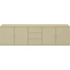 Hammel Furniture Sideboard HAMMEL FURNITURE "Mistral, Hochwertig Schrank, hängend/stehend montierbar", beige, B:220cm H:61cm T:42cm, Sideboards, mit Türen und Schubladen, B: 220 cm, anpassungsbar Designmöbel