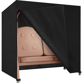 Dokon Hollywoodschaukelabdeckung 2 Sitzer 600D Schwarz