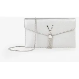 Valentino Luxe Umhängetasche Kunstleder Silber