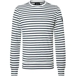 Super.Natural M Solution Stripe BIO Crew fresh white/navy stripe (Z16) L