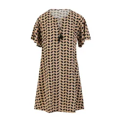 Blutsgeschwister Minikleid Kaftan Wings - rainbow brush M