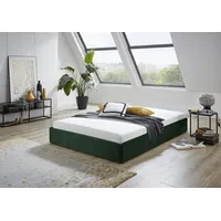 Westfalia Schlafkomfort Polsterbett "Osaka", grün (moosgrün), B:145cm L:205cm, Bezug: