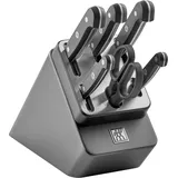 ZWILLING Selbstschärfender Messerblock GOURMET 7 teilig grau