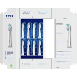 Oral-B Pulsonic Clean 81748491, 8 Stück(e), Weiß, 3 Monat( e), Deutschland, Oral