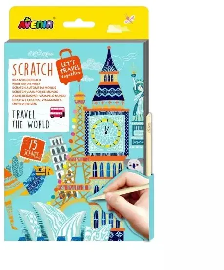 Avenir: Scratch Buch - Reise, A5-Format