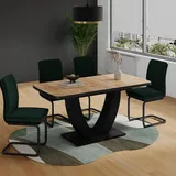 Vicco Fenaro 120 x 77,4 x 80 cm Eiche/Schwarz