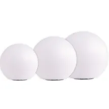 Heitronic Boule LED-Leuchtkugel Kunststoff 20 - 30 cm 3er Set weiß