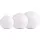 Heitronic Boule LED-Leuchtkugel Kunststoff 20 - 30 cm 3er Set weiß