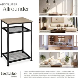 Tectake York Braun Eiche 45,5 x 36 x 75,5 cm