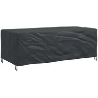 VidaXL Gartenmöbelabdeckung Schwarz 220 x 110 x 70 cm