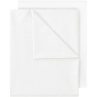 GREEN MARK Textilien 2er Pack Betttuch/Bettlaken/Haustuch 250x150 cm Doppelpack weiß von Green Mark Textilien® 100% Baumwolle