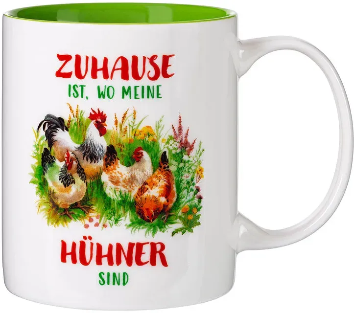 Kaffeebecher Hühnerglück