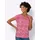 Sieh an! Kurzarm-Shirt in rot-ecru-geringelt | Gr.: 52