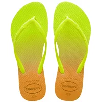 Havaianas Slim Gradient White/Fluorescent Galactic Green Gr. 37/38 - 38 EU