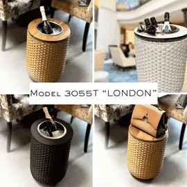 cootab cooler table 4-in-1 Loungetisch mit Edelstahl-Kühler - Anthrazit/Champagner