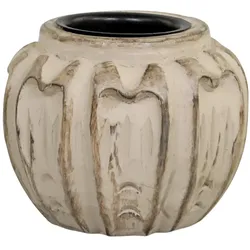 Chic Antique Teelichthalter Antique Latte, H8/Ø 9 cm, antique latte