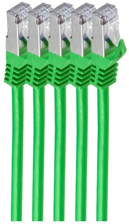 shiverpeaks BS75511-0.5G-SET5 Netzwerkkabel Grün 0,5 m Cat7 S/FTP (S-STP)
