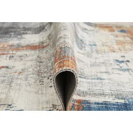 -luxor- living Luxor living Teppich Polino blau-Koralle 80x150 cm