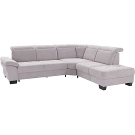 OTTO home Eckcouch Mikrofaser 3-Sitzer Silber