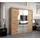 abiks möbel Schwebetürenschrank MADRYT 200 x 200 x 62 cm Eiche Artisan
