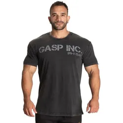 GASP - G.U.I Standard Tee - Washed Black Größe XXL