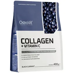 OstroVit Collagen + Vitamin C (400 g, Schwarze Johannisbeere)