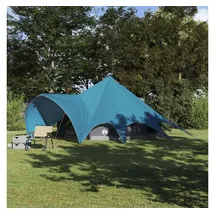 vidaXL Teepee Zelt für 5 Personen Blau/Grau