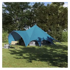 vidaXL Teepee Zelt für 5 Personen Blau/Grau