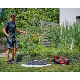 Einhell Akku-Gartenpumpe Aquinna 36/38 F LED Automatic + 2x Starterset
