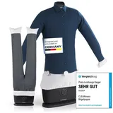 Clean Maxx CLEANmaxx automatischer Hemdenbügler PRO mit Hosenaufsatz | Ersetzt Bügeleisen, Dampfglätter, Steamer | Bügelgerät mit Bügelpuppe für Hemden, Blusen & Hosen | Innovativ & effizient