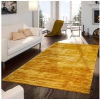 Teppich Handgetuftet Modern Qualität Edel Viskose Garn Schimmer Glanz Uni Gelb, TT Home, rechteckig, Höhe: 13 mm gelb rechteckig - 120 cm x 170 cm x 13 mm