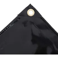 VidaXL Abdeckplane 650 g/m2 2x3 m Schwarz