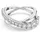 Swarovski Hyperbola Ring, Verschiedene Schliffe, Weiß, Silberfarbenes Finish
