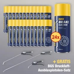 Mannol Bremsenreiniger Super DEAL + BGS Druckluft Ausblaspistolen Satz GRATIS
