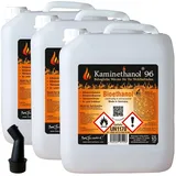 30 L Bioethanol 96,6% Ethanol 30 Liter Bio Alkohol 10 L Kanister Kamin Ausgießer