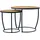 [en.casa] Couchtisch Neqi im 2er Set Satztisch Holz-Optik
