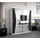 abiks möbel Schwebetürenschrank MONACO 180 x 200 x 62 cm Schwarz/Weiß
